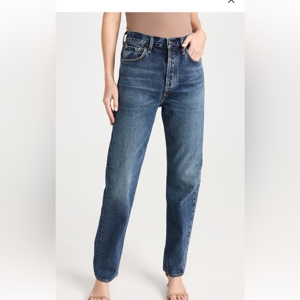Agolde 90’s pinch waist straight high rise jeans 25